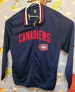 Montreal Canadiens Jacket Size 2XL Navy Blue New With Tags NHL Official Licensed - Foto 1 di 16