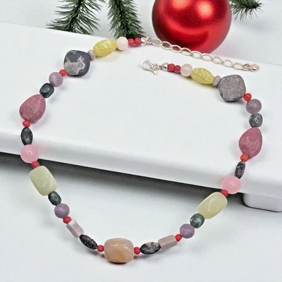NEW Jay King DTR 925 Sterling Multicolored Gemstone Adjustable Strand Necklace - Image 1 of 4