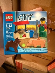 Lego 7566 City - Farmer Mini Figure - New in Sealed Box  16PCS