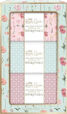 Baylis & Harding Royal Garden Limited Edition Luxury Soap Set, 3x100g