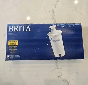 GENUINE ORIGINAL BRITTA STANDARD REPLACEMENT WATER FILTER 5 PACK NEW SEALED - Picture 1 of 3
