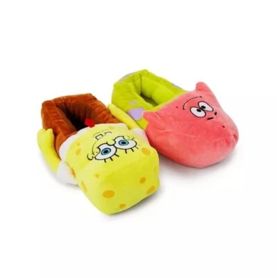 Nuevos pantalones cuadrados con licencia oficial de Bob Esponja y zapatillas de felpa Patrick para adultos Foto 1 de 4