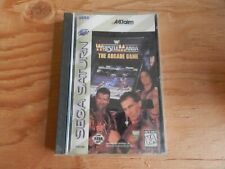 #341 WWF WrestleMania: The Arcade Game (Sega Saturn, 1996) Complete and Working 