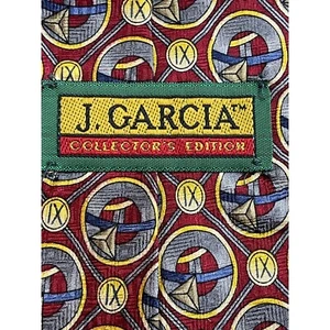 J Garcia Sammleredition Gold Label Seidenkrawatte Herren 4 x 54 cm geometrisch - Bild 1 von 8