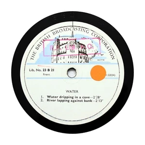 BBC SOUND EFFECTS LIBRARY "Nature: Water / Geyser" 12" (E+) 23-B-21 [78 RPM] - Picture 1 of 2