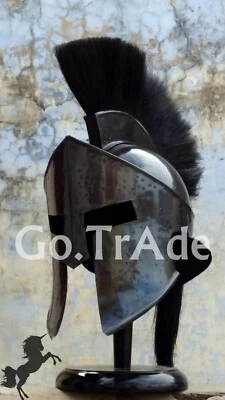 HECHO A MANO 300 PELÍCULA MEDIEVAL ARMADURA CASCO GUERRERO ESPARTANO DISFRAZ REGALO PADRE Foto 1 de 4