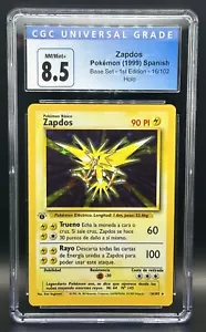 1999 Pokemon SPANISH 1st Edition Base Set Zapdos Holo 16/102 NM/MINT - Picture 1 of 2