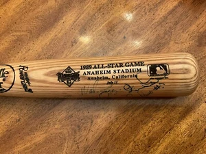 1989 All Star Game Signed Bat 5 Signatures..Boggs, Larkin, Greenwell, Mitchell, - Picture 1 of 8