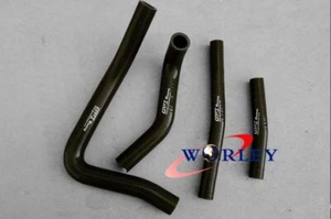 silicone radiator coolant hose FOR Suzuki RM250 1996-2000 1997 1998 1999 BLACK - Picture 1 of 6