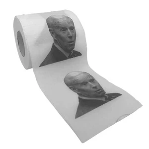 Joe Biden Toilet Paper Rolls 2-Pack Funny Political Novelty Biden TP Gag Gift - Picture 1 of 6