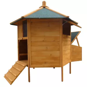 Hühnerstall Gefügelstall Kleintierstall 6-Eck Hühnerhaus Pavillion Legenester - Afbeelding 1 van 6