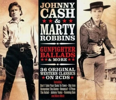 JOHNNY CASH & MARTY ROBBINS Gunfighter Ballads & More *SEALED* 2CD - Image 1 of 2