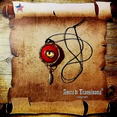 Talisman Protection Evil Eye Woman Amulet Pendant Necklace Charm Locket Jewelry - Image 1 of 4