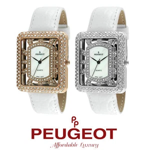 Peugeot Women's Analog Display Japanese Quartz White Watch - Picture 1 of 10
