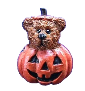 Boyds PIN Halloween Vintage BÄR KÜRBIS ALDEN JOL 1990er Urlaub Brosche - Bild 1 von 2