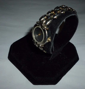 Damen Q&Q by Citizen silberfarbenes schwarzes Zifferblatt Analog Quarz Uhr Gliederband - Bild 1 von 4