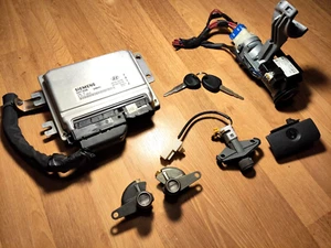 Hyundai Elantra XD Set Completo Chiave Accensione Serratura Portaoggetti Bagagliaio - Foto 1 di 22