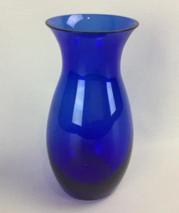 Florero vintage azul cobalto de 8,25" de alto - Imagen 1 de 5