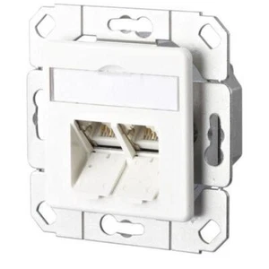 Metz Connect Anschlussdose C6A Upk TN EDATC6A-2UPk-rws reinweiß Kupfer