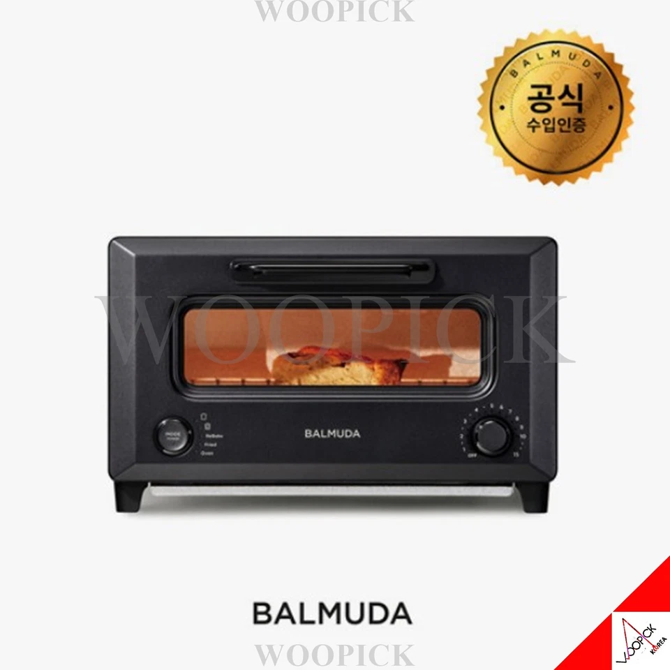 BALMUDA 2024 ReBaker Tostadora KTT01KR Mini Horno AC 220V/50-60Hz Versión Coreana -Negro Foto 1 de 4