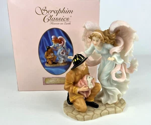 Seraphim Classics Caring Touch Angel with Fireman Heaven on Earth Collection - Imagen 1 de 8