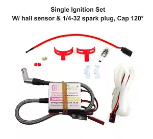 Rcexl Ignition 1/4-32 Spark Plug 120 Degree for Gas Engine RC Model Plane - Picture 1 of 12