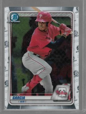 2020 Bowman Chrome Prospect Luis Garcia #BCP-126 Philadelphia Phillies - Image 1 of 2