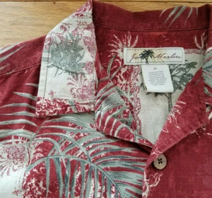 JOE MARLIN Mens Short Sleeve Shirt Sz M tropical EUC - Picture 1 of 7