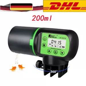 Futterautomat Aquarium Zubehör Fische Futterspender - 200ml Digitalanzeige LCD - Bild 1 von 12