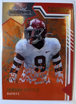 2021 WILD CARD ALUMINATION NIL COLLEGIATE SMASHING JORDAN BATTLE 92/99 - Image 1 of 2