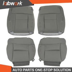 Labwork Seat Cover For 2004-2008 Ford F150 Lariat XLT Front Pair Bottom&Top Gray - Picture 1 of 14