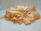 Vintage Antique Peach 100% Pure Silk Fabric Large Piece China