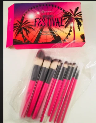 bh cosmetics Weekend  Festival 10 piece brush set new - Image 1 of 2