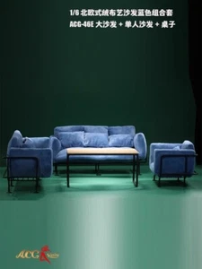 1/6 Velvet Iron Sofa Furniture Miniature Scene Model For 12''PH TBL Figure - Picture 1 of 15