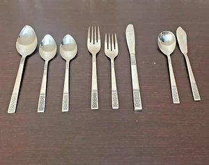50 Pcs Service for 8 of Rose Splendor Fine Quality Stainless Korea - Picture 1 of 6