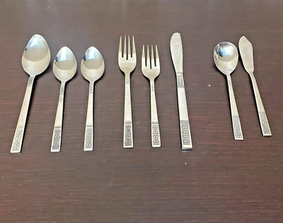 50 Pcs Service for 8 of Rose Splendor Fine Quality Stainless Korea - Image 1 of 4