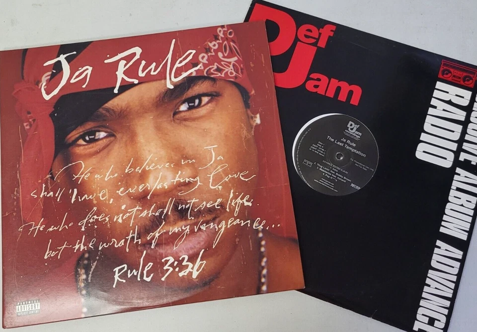 Ja Rule 2 Double LP's - Rule 3:36 (pa) / The Last Temptation (edited) Promo - Image 1 of 4