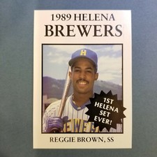 1989 Sports Pro HELENA Brewers #3 REGGIE BROWN Baseball Card