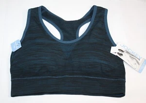 NUEVO JOCKEY deportivo sin costuras RACERBACK crop top ajuste moderno DARK TEAL 2135 PEQUEÑO - Imagen 1 de 5