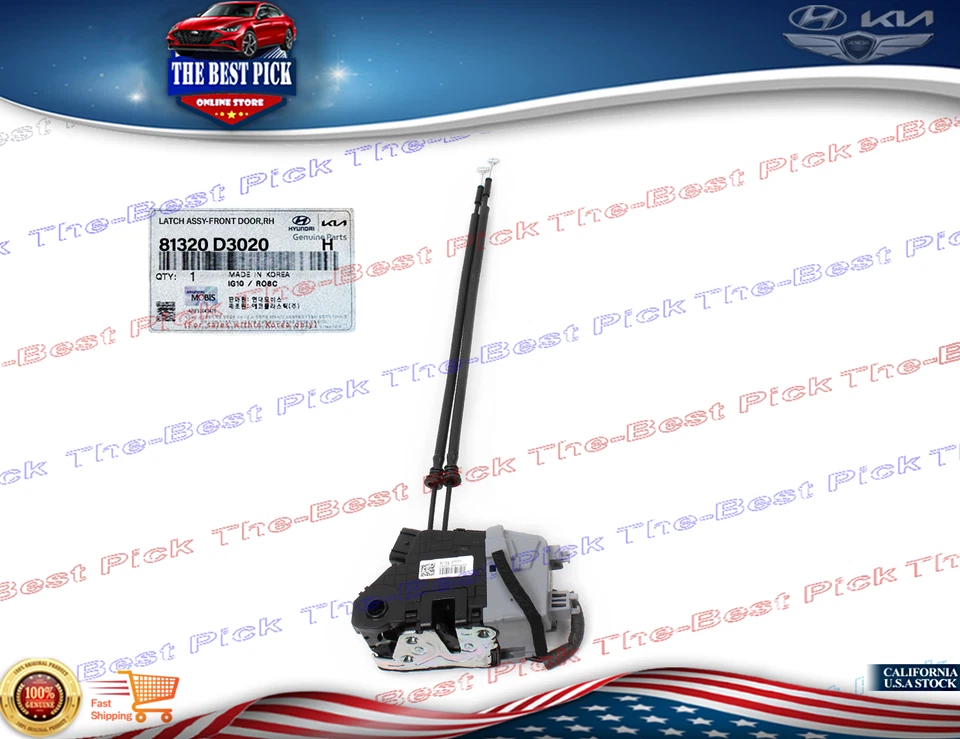 ⭐GENUINE⭐ FRONT Door Lock Actuator RIGHT For 2016-2021 Hyundai Tucson 81320D3020 - Image 1 of 1