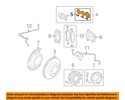 Kit de sellado de componentes de freno Super Duty Ford OEM 08-16 F-250 5C3Z1K106AB Foto 1 de 2