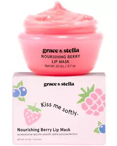 Award Winning Lip Plumper Nourishing Berry Lip Mask - Lip Balm Hydrating - Lip M - Picture 1 of 12