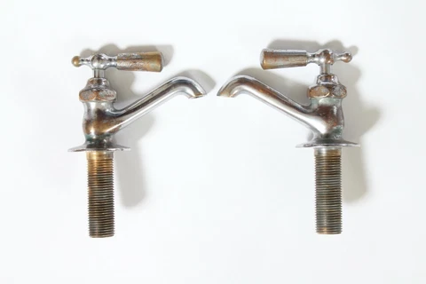 antique faucet bathroom kitchen sink | sherman vtg victorian deco sink bathroom Cover