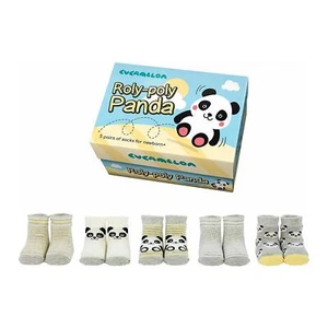 Calcetines para bebé recién nacido Baby Shower regalo de bautizo Roly-Poly Panda calcetines cucamelón - Imagen 1 de 2