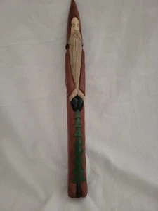Pencil Santa w Tree Handcrafted St Nick 13-14" tall House of Lloyds - Picture 1 of 6