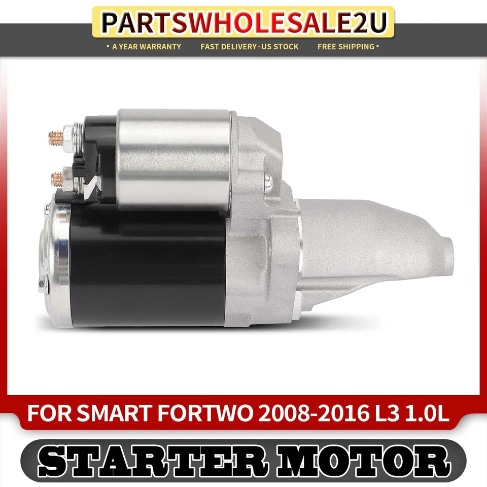Motor de arranque para Smart Fortwo 2008-2016 rotación en sentido antihorario 8 dientes 0,8 KW Foto 1 de 4