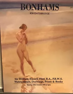 Sir William Russell Flint Bonhams Auction Catalogue Tues 20 October 1998 £14.99* - Picture 1 of 3