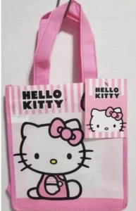 Sanrio Hello Kitty small reusable tote bag pink Kawaii new - Picture 1 of 2