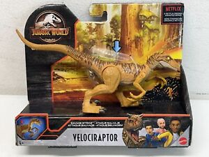 Jurassic World Camp Cretaceous Velociraptor Savage Strike Dinosaur Kids Toy NEW