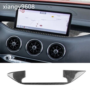 Carbon Fiber 10.25 inch GPS Navigation Base Panel Trim For Kia Stinger 2019-2023 - Picture 1 of 14
